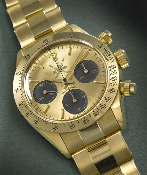 Seven Rolex watches made for the Sultan of Oman appear at 